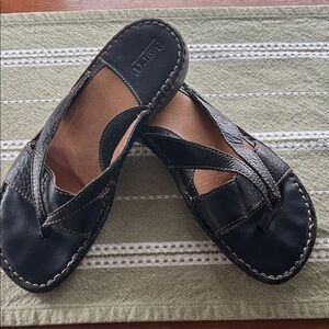 Born Dark Leather Women's Sandals